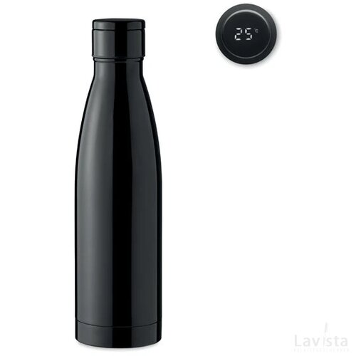 Thermometer fles 500ml Belo lux zwart
