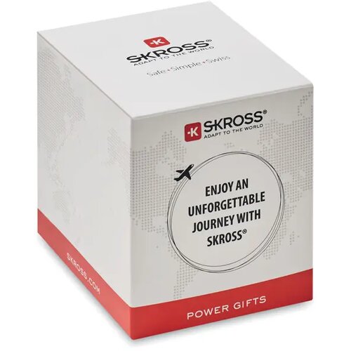 Skross wereldstekker met USB C en A poort Wit