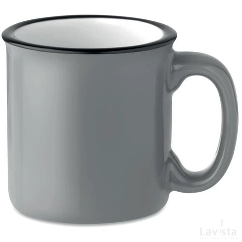 Keramische vintage beker Tweenies grijs