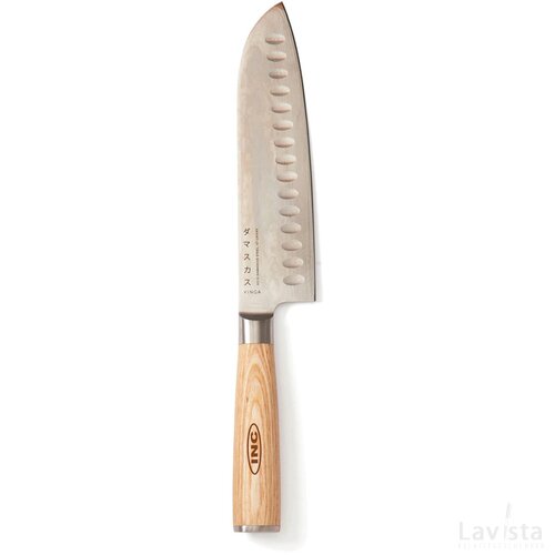 VINGA Hattasan Damascus Santoku mes staal