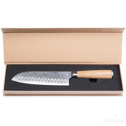 VINGA Hattasan Damascus Santoku mes staal