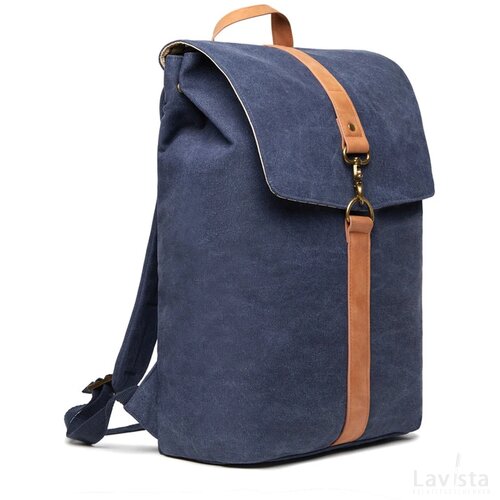 VINGA Bosler GRS rcanvas rugzak donkerblauw
