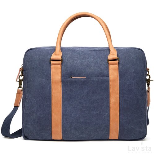 VINGA Bosler RCS rcanvas laptoptas donkerblauw