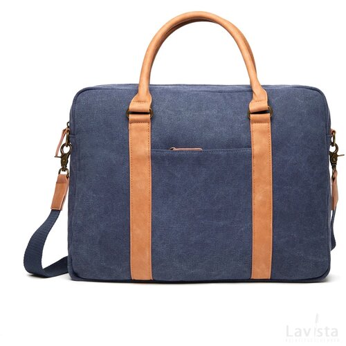VINGA Bosler RCS rcanvas laptoptas donkerblauw