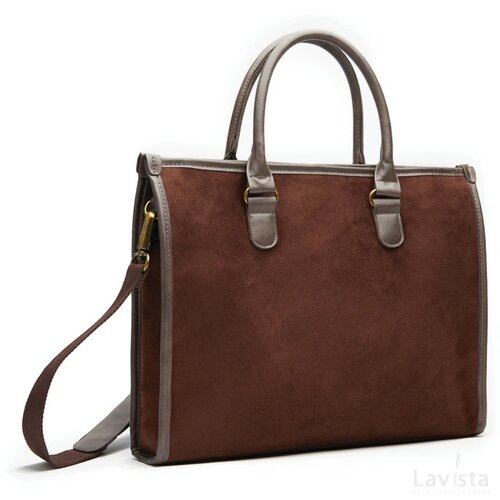 VINGA Hunton laptoptas bruin