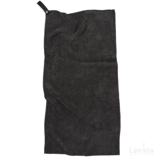 VINGA RPET Active Dry handdoek 40x80 zwart