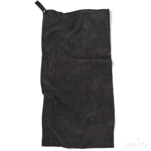 VINGA RPET Active Dry handdoek 40x80 zwart