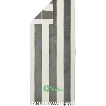 VINGA Valmer lounge handdoek grijs, beige