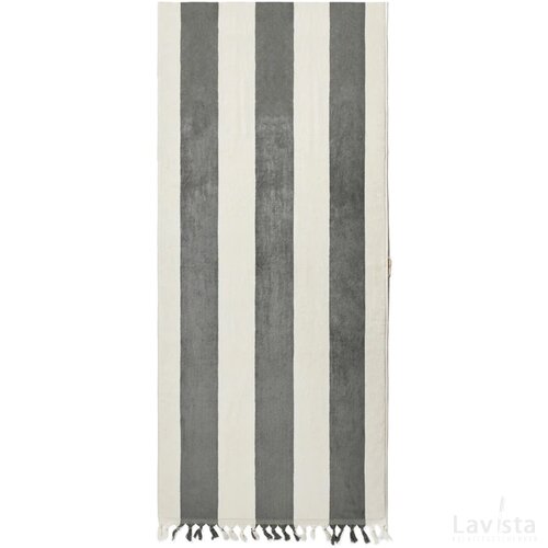 VINGA Valmer lounge handdoek grijs, beige
