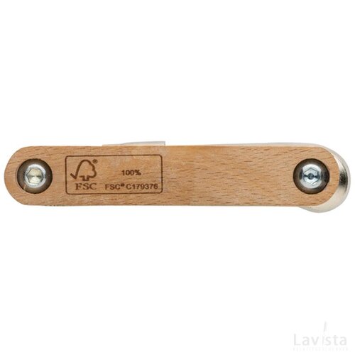 Houten inbussleutel bruin