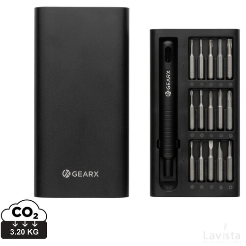 Gear X 31-in-1 precisie schroeven-draaierset zwart
