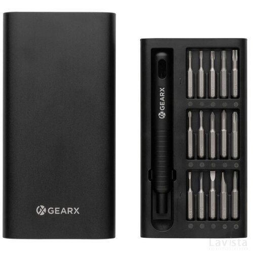 Gear X 31-in-1 precisie schroeven-draaierset zwart