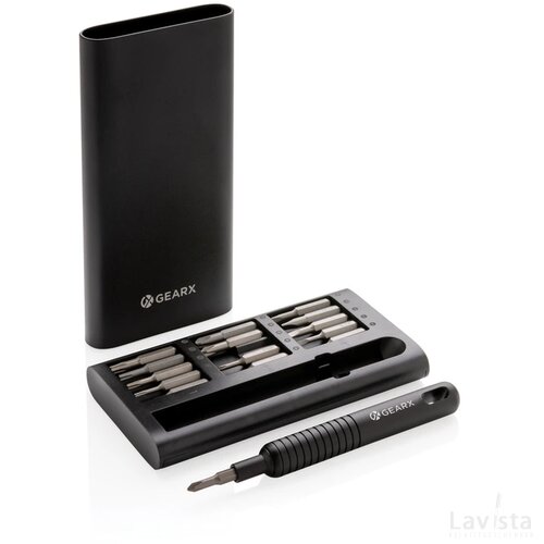 Gear X 31-in-1 precisie schroeven-draaierset zwart