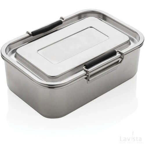RCS gerecycled roestvrijstalen lekvrije lunchbox zilver