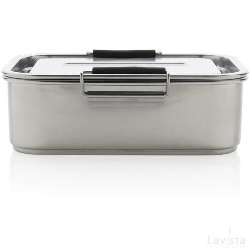 RCS gerecycled roestvrijstalen lekvrije lunchbox zilver