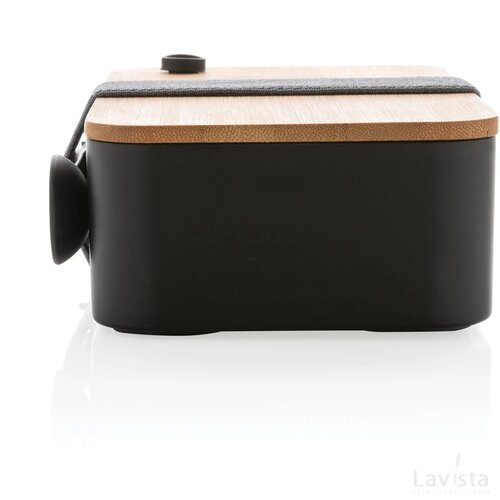 RCS RPP lunchbox met bamboe deksel zwart
