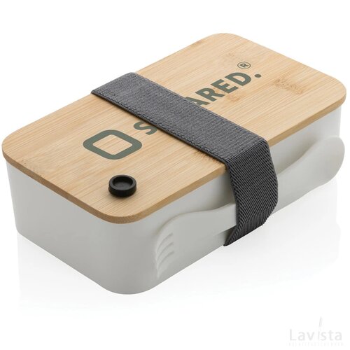 RCS RPP lunchbox met bamboe deksel wit