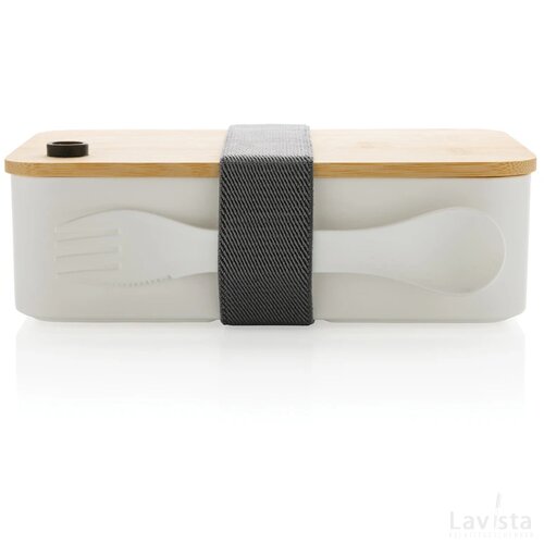 RCS RPP lunchbox met bamboe deksel wit