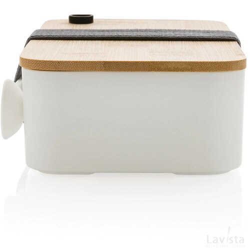 RCS RPP lunchbox met bamboe deksel wit