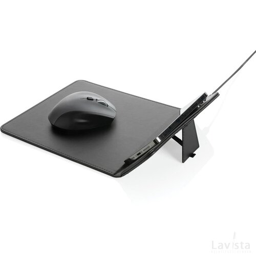 Swiss Peak 10W draadloze oplader muismat Zwart