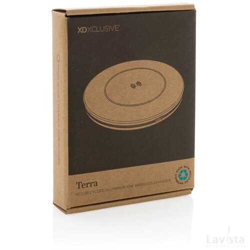 Terra RCS gerecycled aluminium 10W draadloze oplader grijs