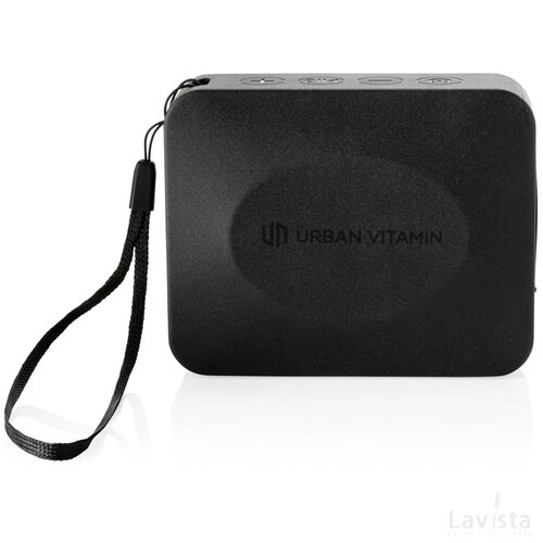 Urban Vitamin Vallejo RCS rplastic 3W luidspreker IPX 7 zwart