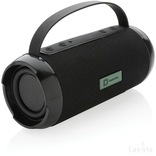 RCS recycled plastic Soundboom waterdichte 6W luidspreker zwart