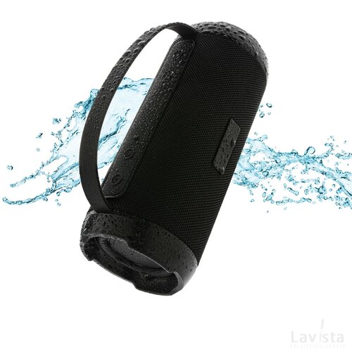 RCS recycled plastic Soundboom waterdichte 6W luidspreker zwart