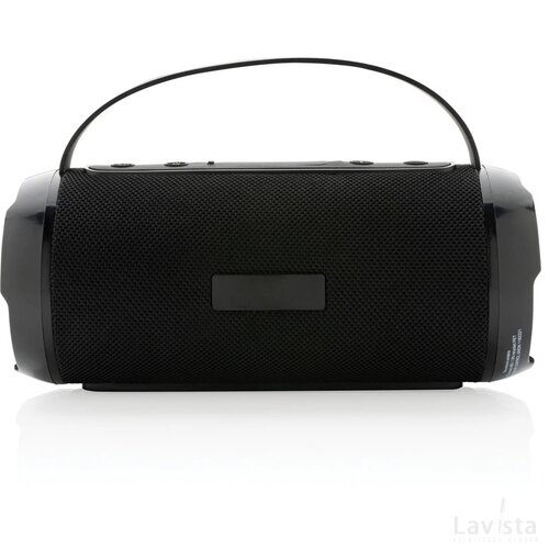 RCS recycled plastic Soundboom waterdichte 6W luidspreker zwart
