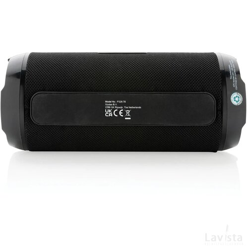 RCS recycled plastic Soundboom waterdichte 6W luidspreker zwart