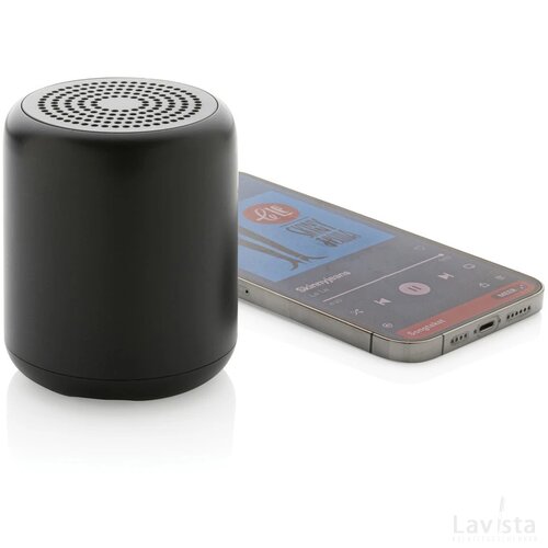 RCS gerecycled plastic 5W draadloze speaker zwart