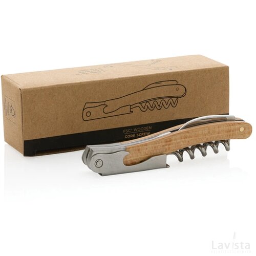 Houten kelnermes bruin