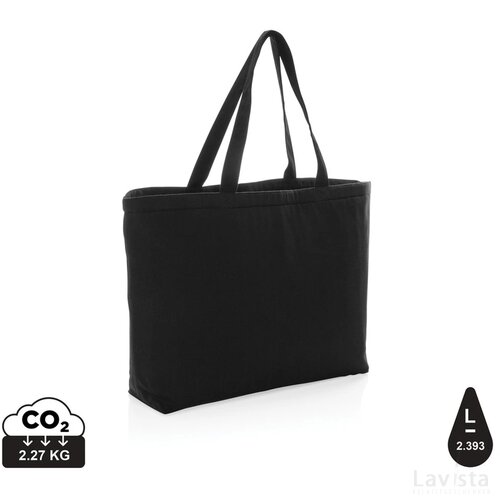Impact Aware™ 285 g/m² rcanvas grote koeltas ongeverfd zwart
