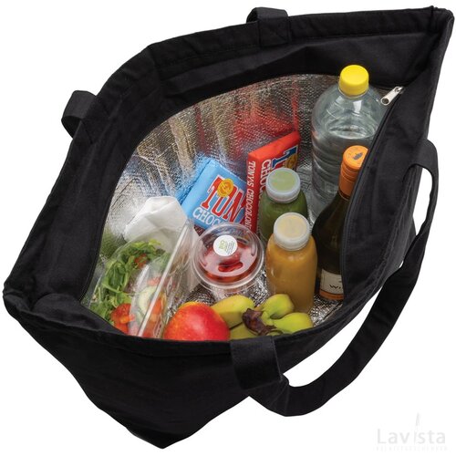 Impact Aware™ 285 g/m² rcanvas grote koeltas ongeverfd zwart