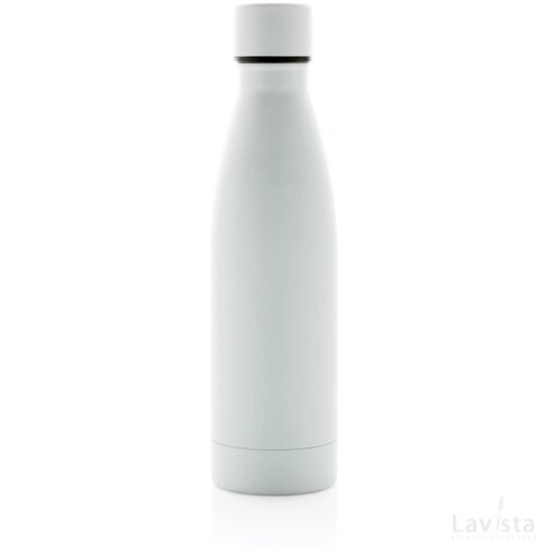 RCS gerecycled roestvrijstalen unikleur vacuümfles wit