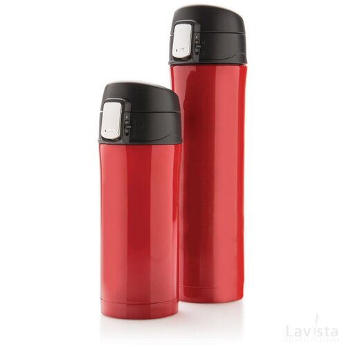 RCS gerecycled roestvrijstalen easy lock lekvrije vacuüm mok rood