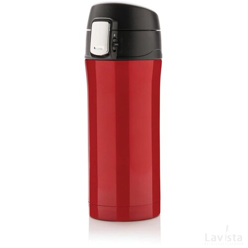 RCS gerecycled roestvrijstalen easy lock lekvrije vacuüm mok rood
