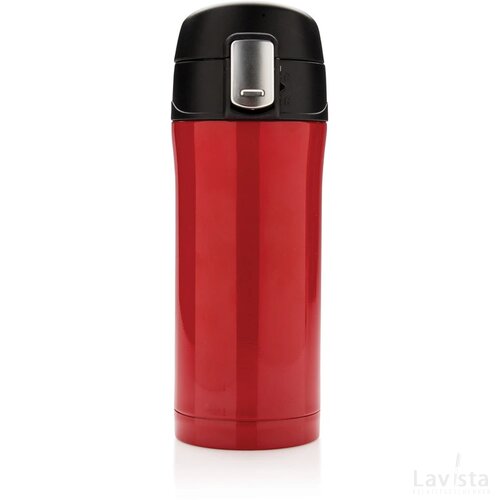 RCS gerecycled roestvrijstalen easy lock lekvrije vacuüm mok rood