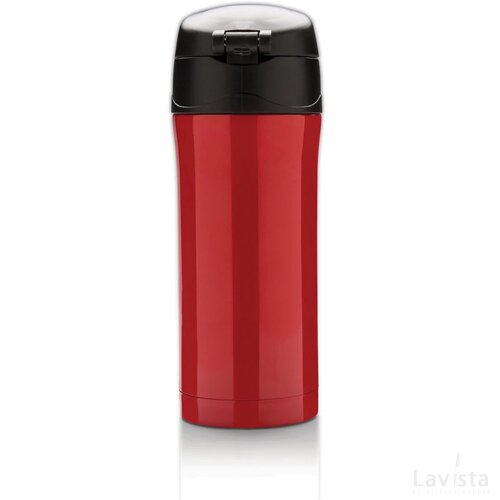 RCS gerecycled roestvrijstalen easy lock lekvrije vacuüm mok rood