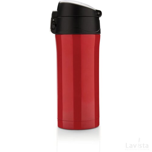 RCS gerecycled roestvrijstalen easy lock lekvrije vacuüm mok rood