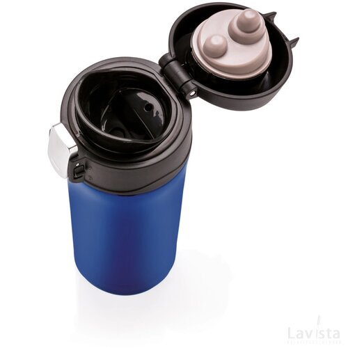 RCS gerecycled roestvrijstalen easy lock lekvrije vacuüm mok blauw