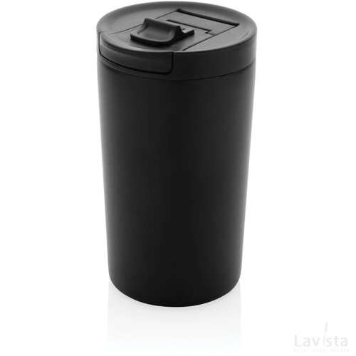 RCS gerecycled roestvrijstalen vacuüm lekvrije mok zwart