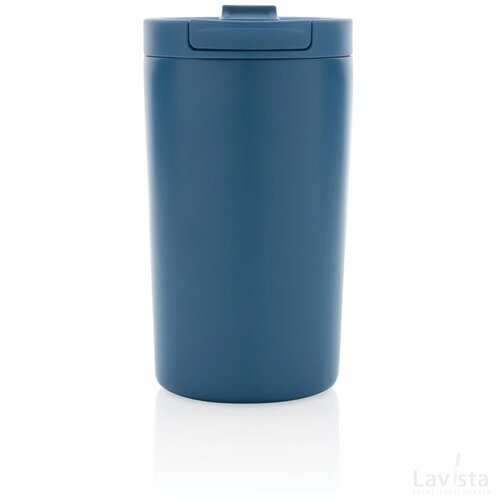RCS gerecycled roestvrijstalen vacuüm lekvrije mok blauw