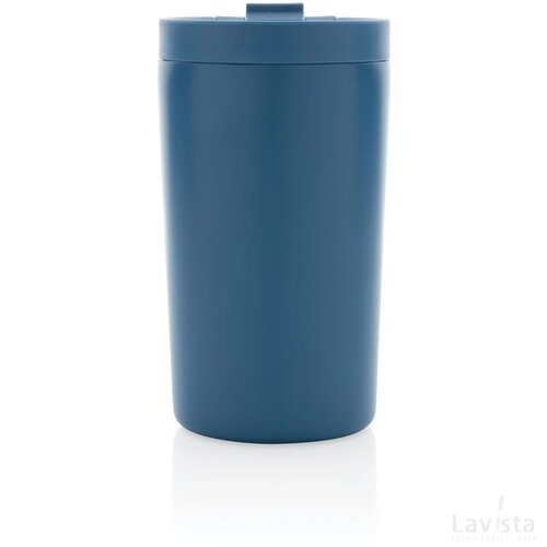 RCS gerecycled roestvrijstalen vacuüm lekvrije mok blauw