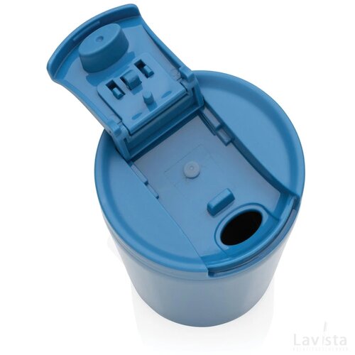 RCS gerecycled roestvrijstalen vacuüm lekvrije mok blauw