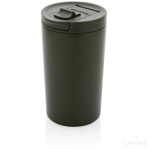 RCS gerecycled roestvrijstalen vacuüm lekvrije mok groen