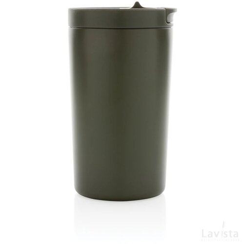 RCS gerecycled roestvrijstalen vacuüm lekvrije mok groen
