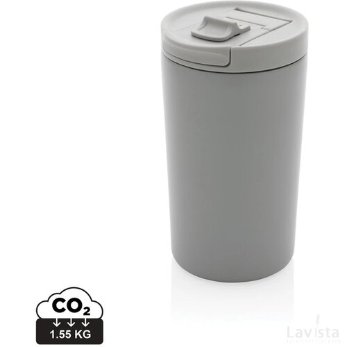 RCS gerecycled roestvrijstalen vacuüm lekvrije mok grijs