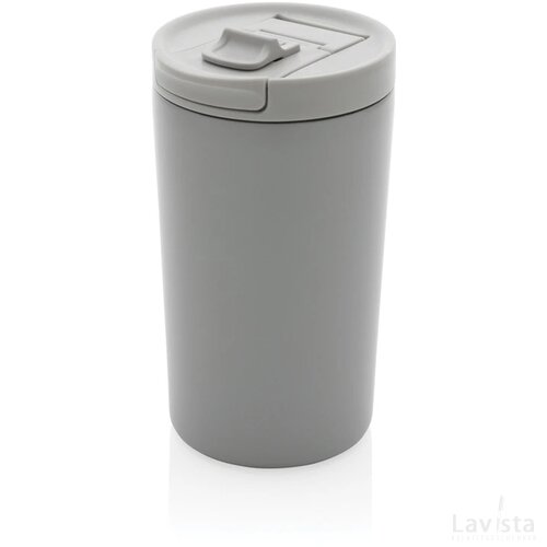 RCS gerecycled roestvrijstalen vacuüm lekvrije mok grijs