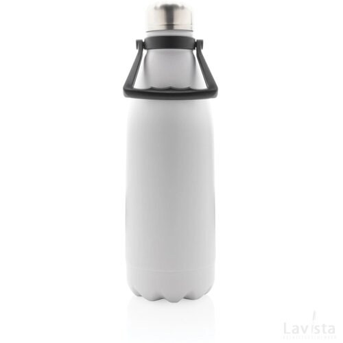 RCS gerecycled roestvrijstalen grote vacuümfles 1,5L wit